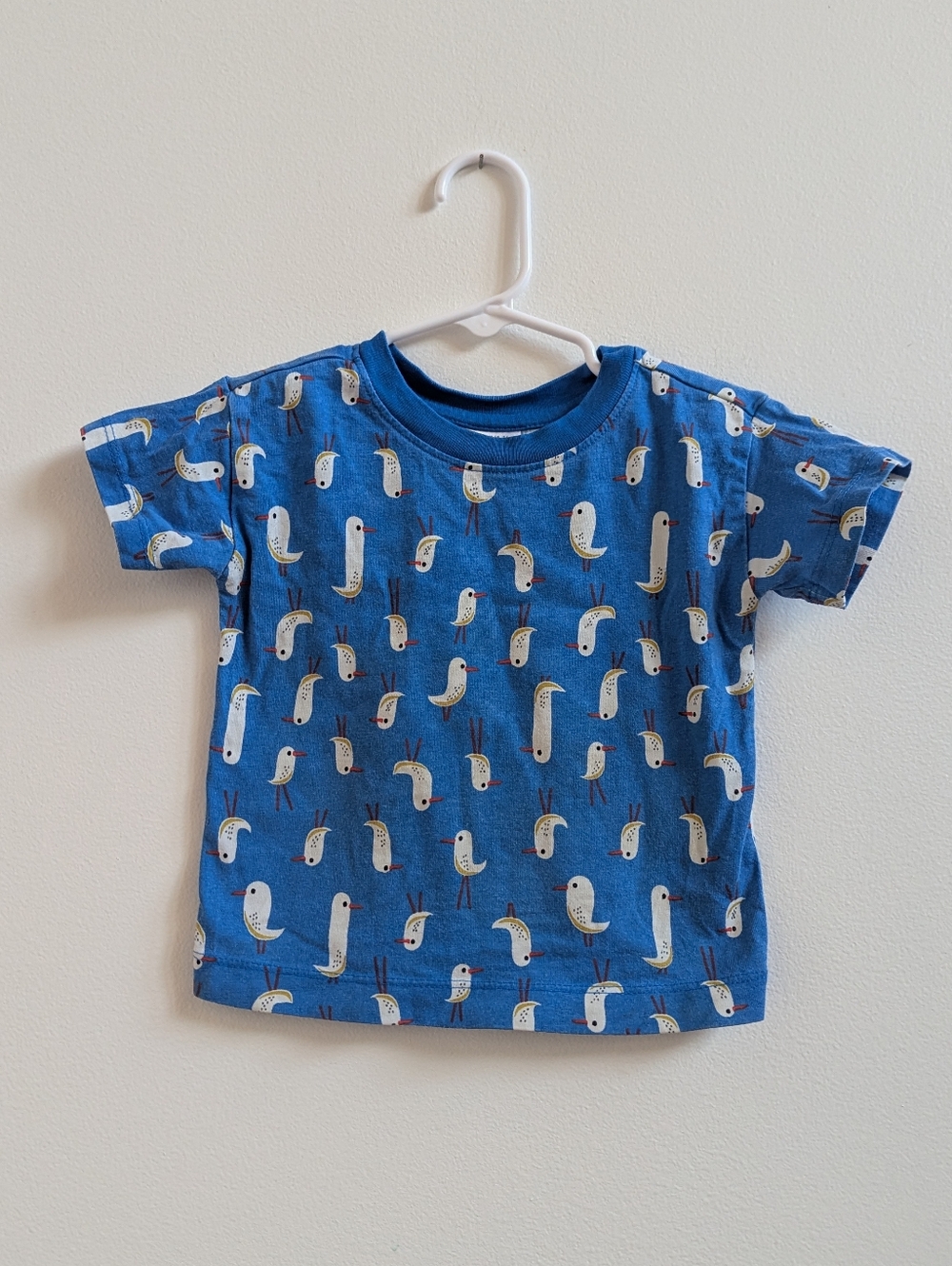 Hanna Andersson T-shirt 18-24m Boys Blue Bird Short Sleeve